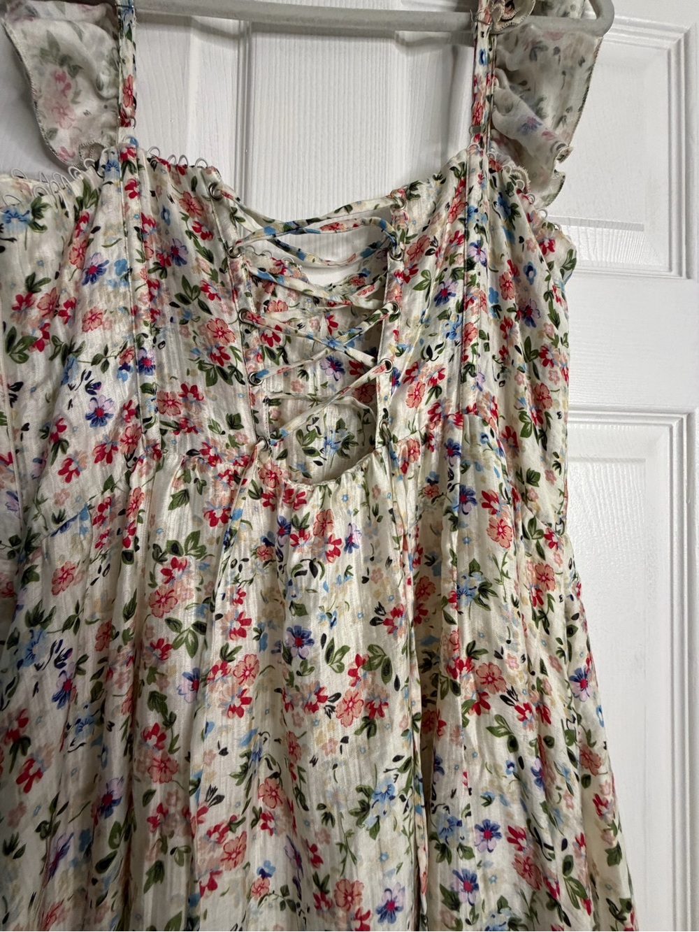 ASTR The Label Wedelia Floral Bustier Midi Dress XL NWT Corset Lace-Up Back - Picture 5 of 16